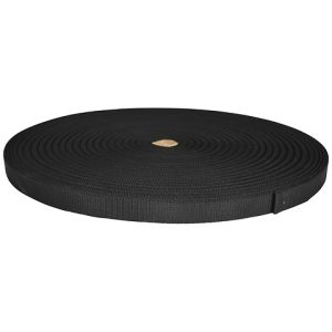 1 inch Heavy Duty Polyester Bulk Webbing, Black